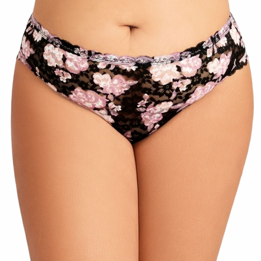 Ashley Stewart Floral Lace Hipster Thong,Size 22/24 - Picture 1 of 4